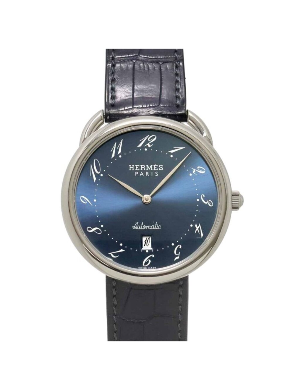 Hermes Arceau Watch Date Blue Automatic